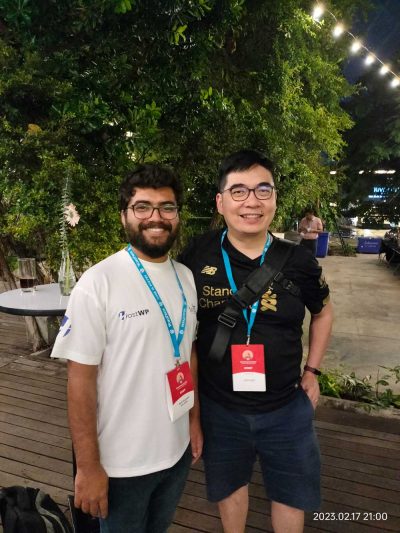 Mustaasam with Leo Koo