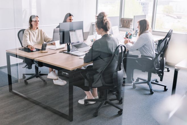 omnisend team at the office