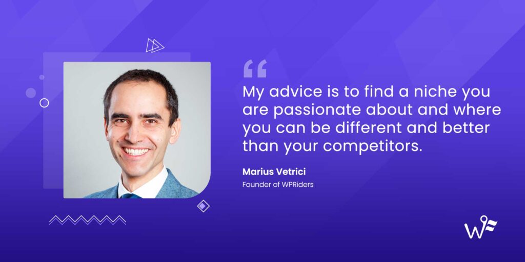 Marius Vetrici of WPRiders