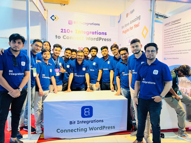 abdul kaioum with his team